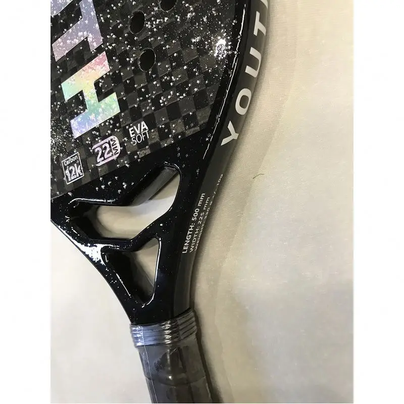 Outdoor Sport Kids Training Green Rubber Beach Tennis Racket Ball