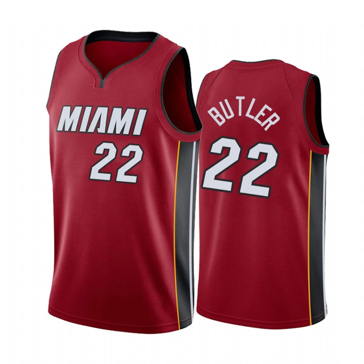 2022 New Miami City Basketball Jersey High Quality Number 13# Bam Adebayo 14# Tyler Herro 22# Jimmy Butler