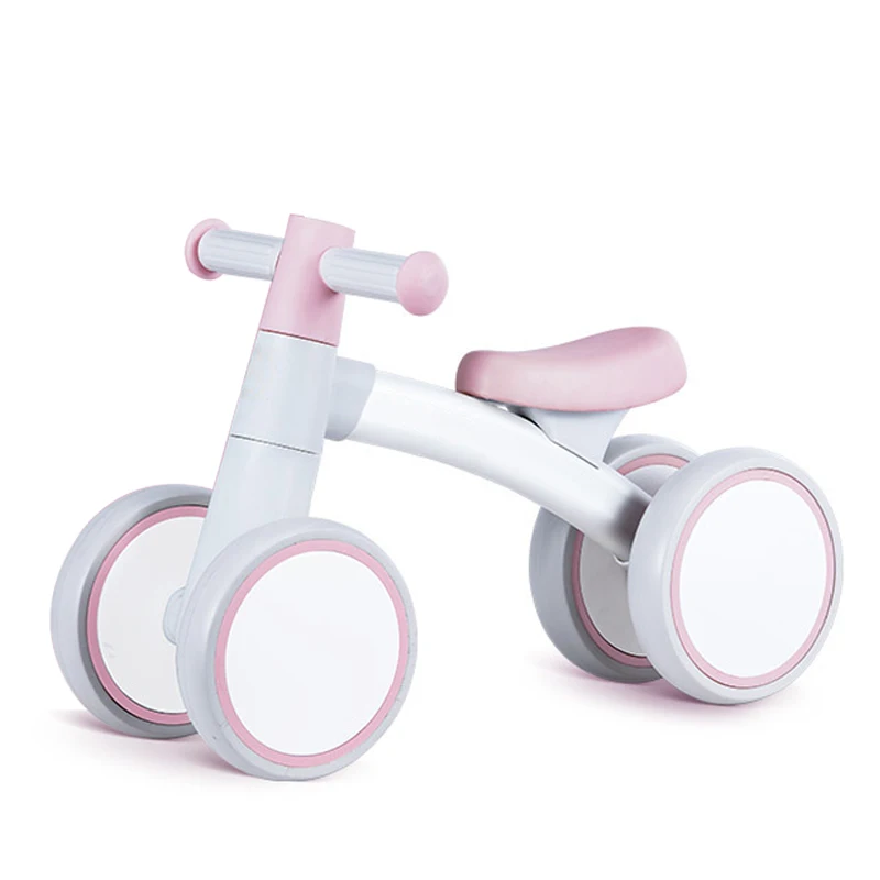 2024 Kids Bike Balance 1 - 3 Years Old With Assist Wheel Safe Baby Learn To Walk Toys Bike Kids Tricycle