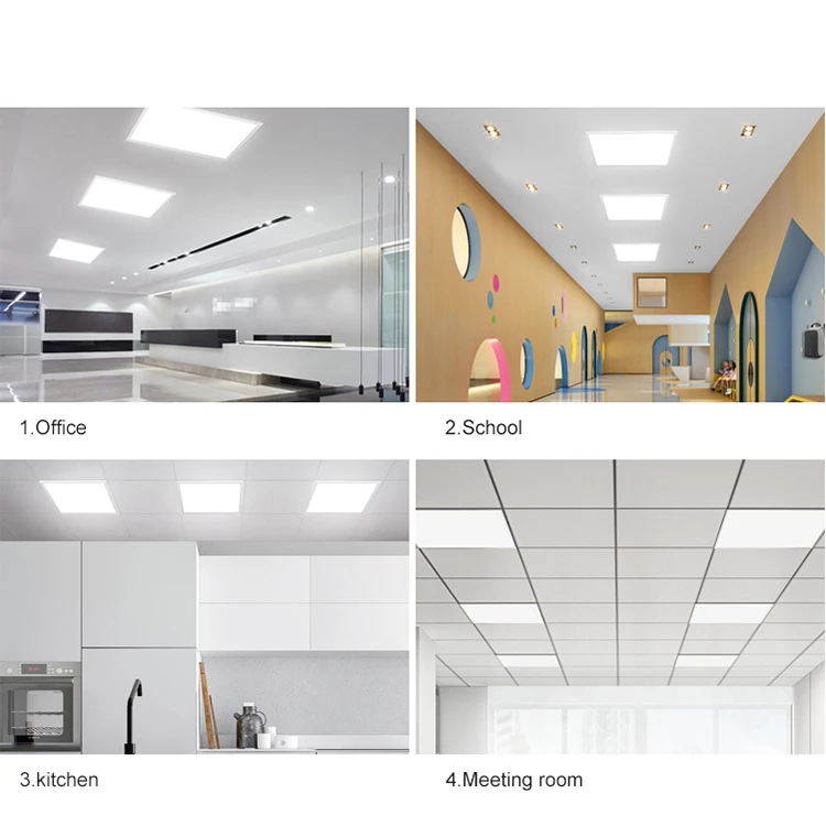 Wholesale Price Commercial Office Ceiling Recessed Lamp 36 50 Watt Aluminum Led  Panel Light