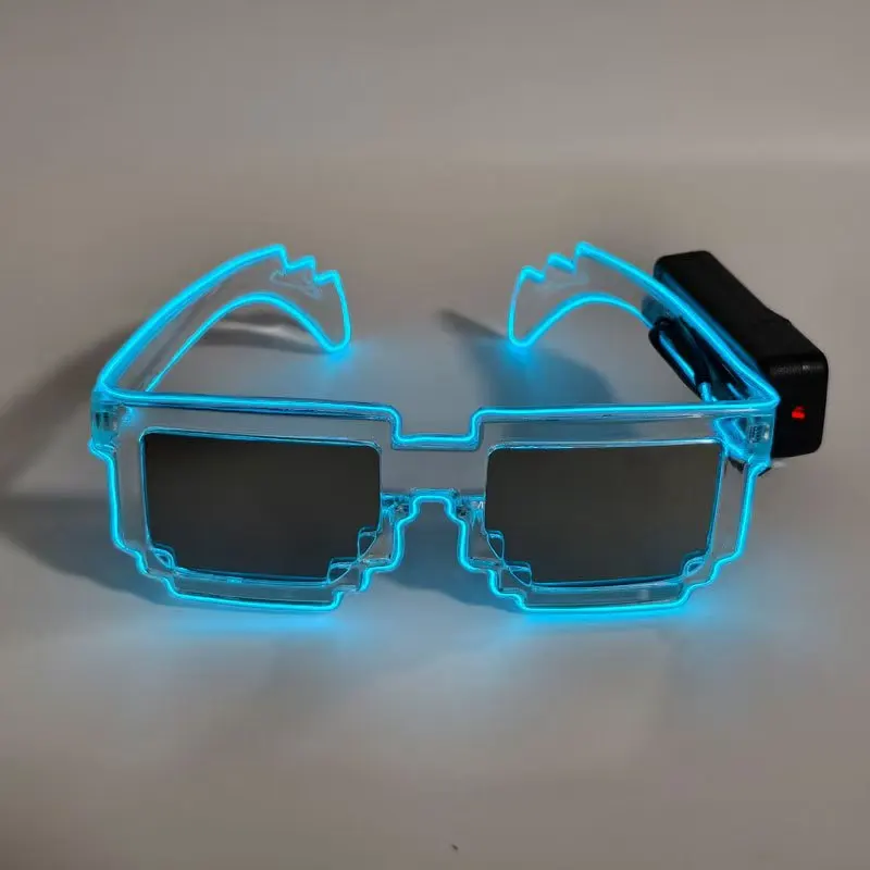 LED Glowing Disco Glasses Led Glass Transparent Screen Glasses Party Glasses With Led