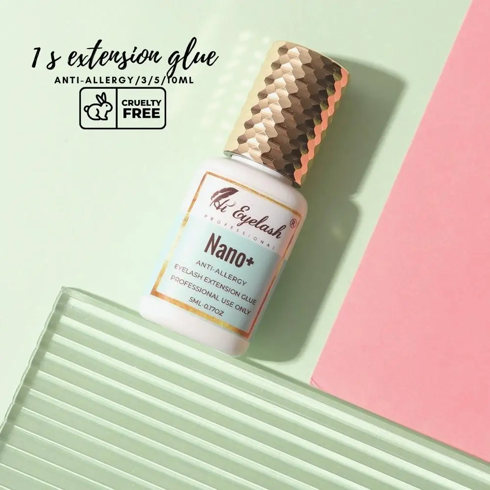 Extra Strong Eyelash Extension Glue 1 Sec Retention 7 Weeks Black Adhesive Glue Professional Supplies Waterproof Custom logo