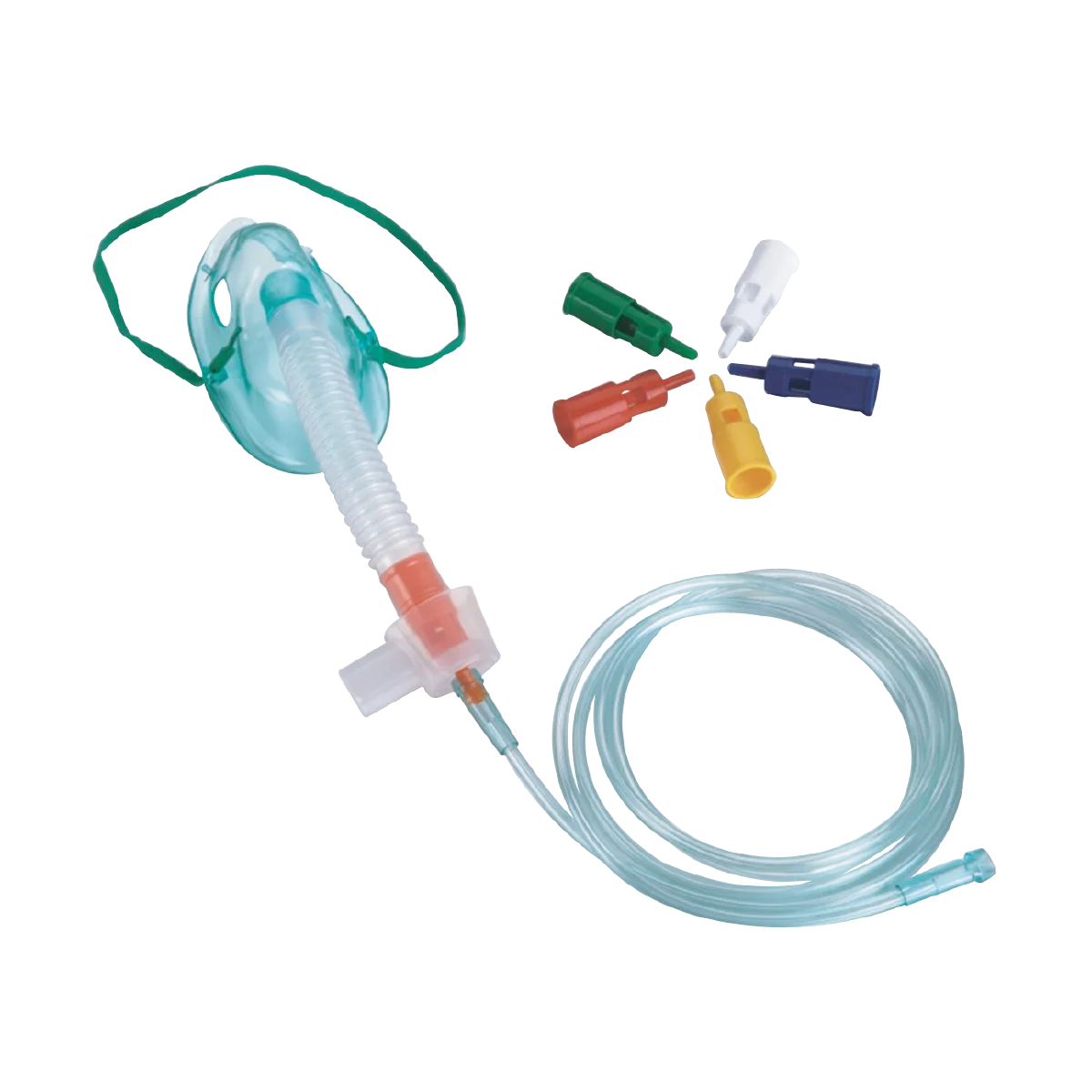 adjustable non-toxic PVC oxygen venturi mask with 6 diluters