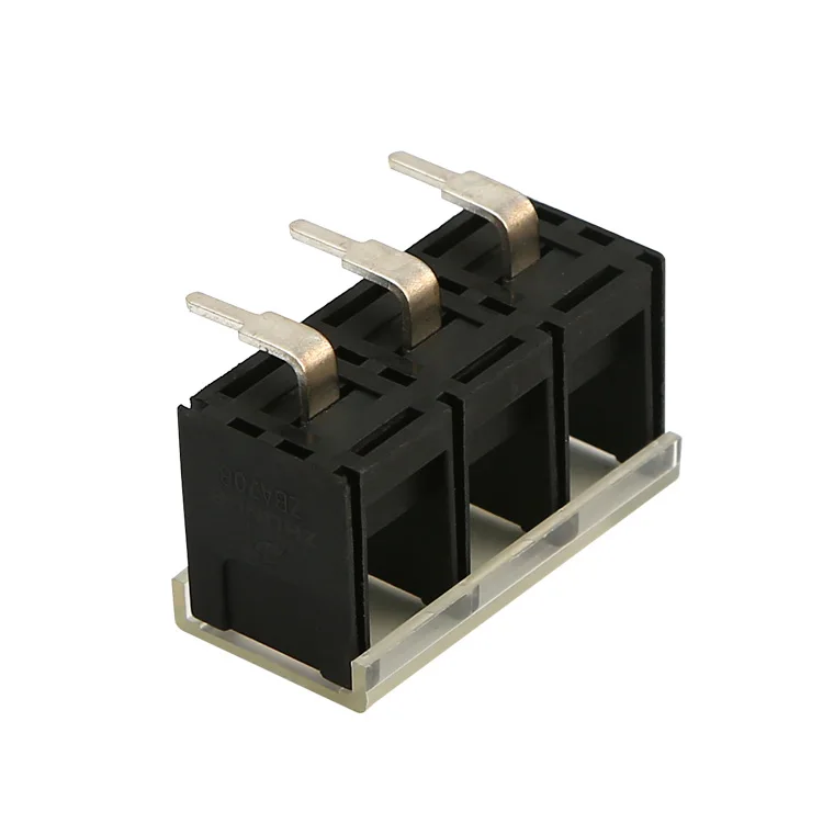 ZB708G ZB708H ZB708R ZB708M pitch 13 mm black with cover flange barrier strip terminal block