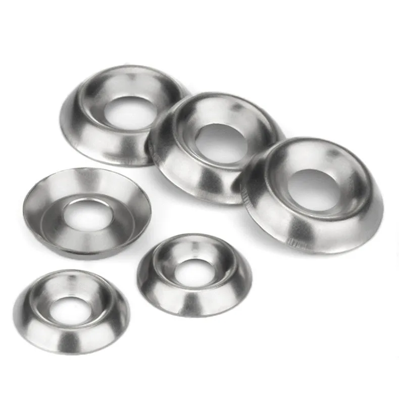 304 stainless steel countersunk head conical high strength flat washer countersunk hole round gasket galvanized fisheye gasket