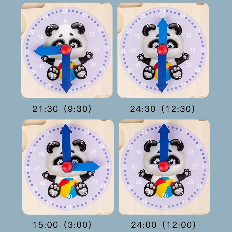 wooden toys  digital wooden clock jigsaw puzzle educational kids toys in china