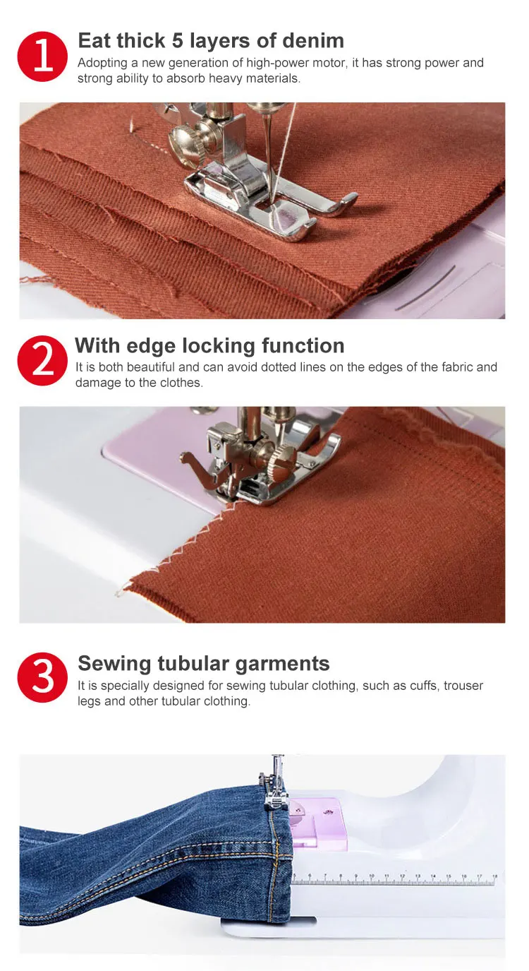 RS-505 buttonhole sewing machine multifunction sewing machine type household with LED light