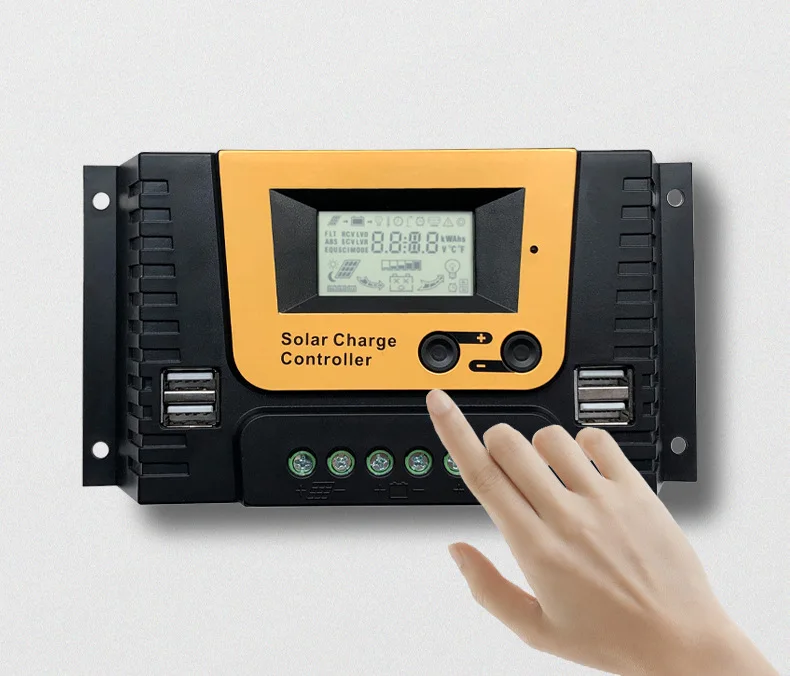 12V 24V 36V 48V 10A-80A Solar controller LCD Intelligent charge and discharge controller Off-grid system photovoltaic controller