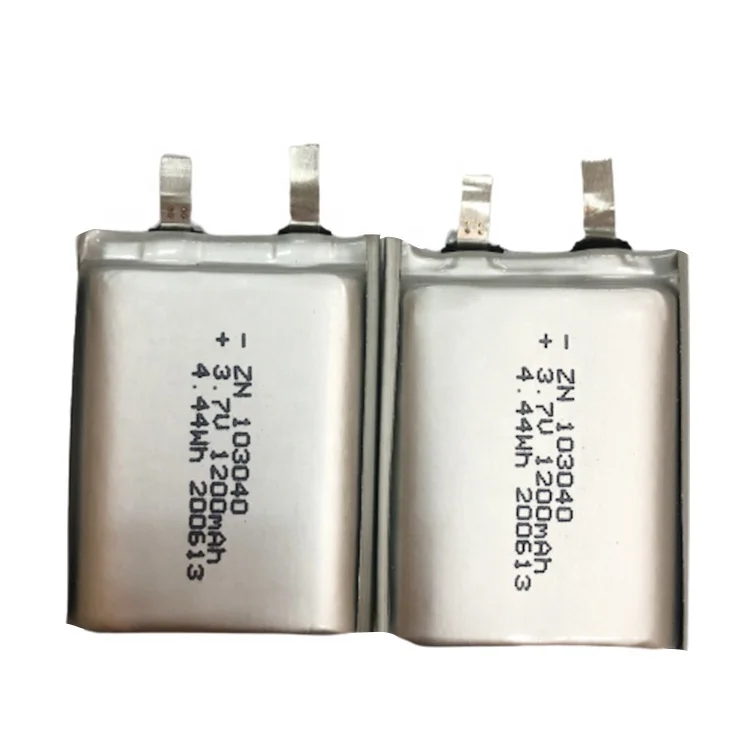 Customized Lithium Polymer Battery 3.7V 1200Mah 1200 Mah Rechargeable Battery