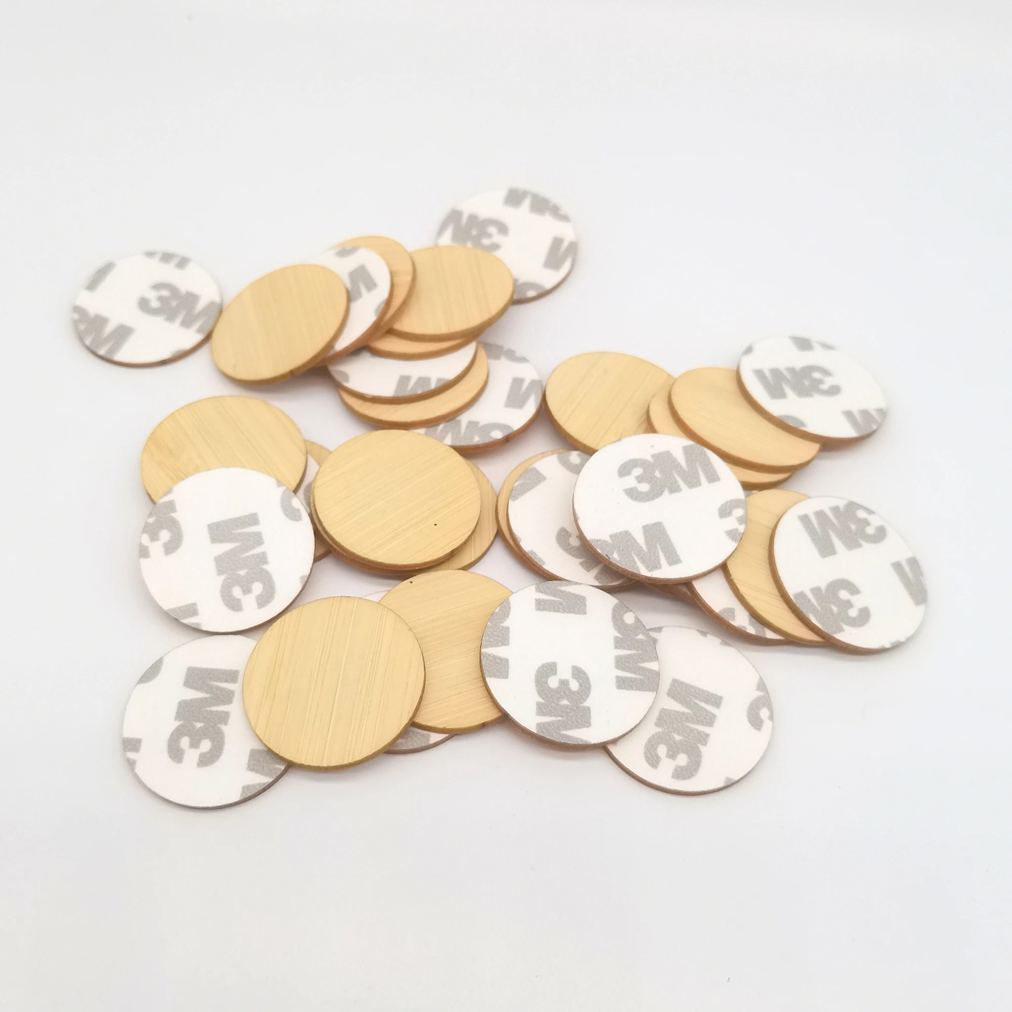 Blank RFID tag coin card with self sticker