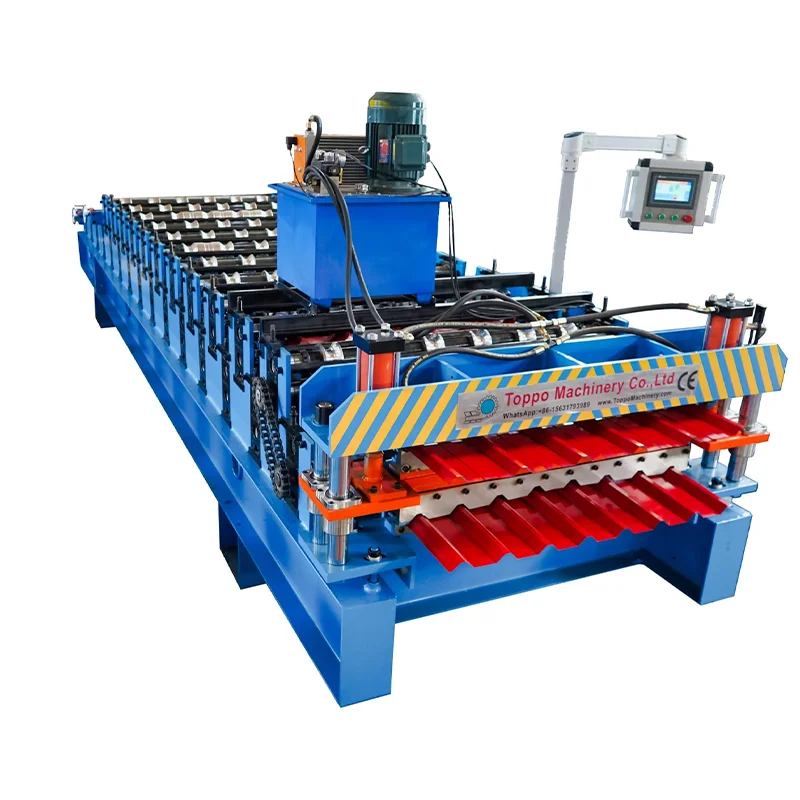 Manufacturer For Sale Roll Forming Machine Supplier For Manufacturing Trapezoidal Roof Slab Steps And Glazed Tiles