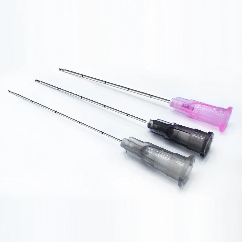High Quality Precision 23G 38mm 50mm 70mm Ultra Fine Blunt Tip Sterile For Derm Filler