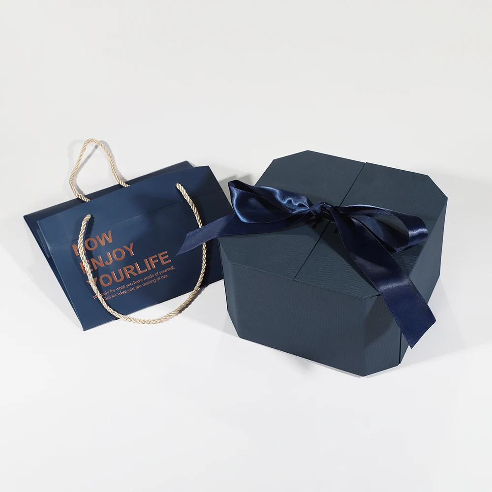 Recyclable small magnetic gift box cardboard birthday printed gift boxes