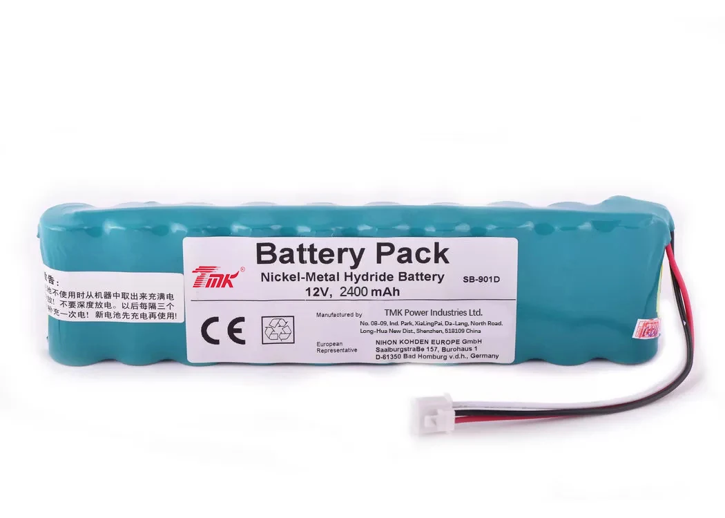 Бесплатный Образец OEM Лидер продаж NIHON KOHDEN ЭКГ 9620 батарея ECG-6951D ECG-9620P никель-металл-гидридного аккумулятора пакет 1950 мА/ч 12 V Замена