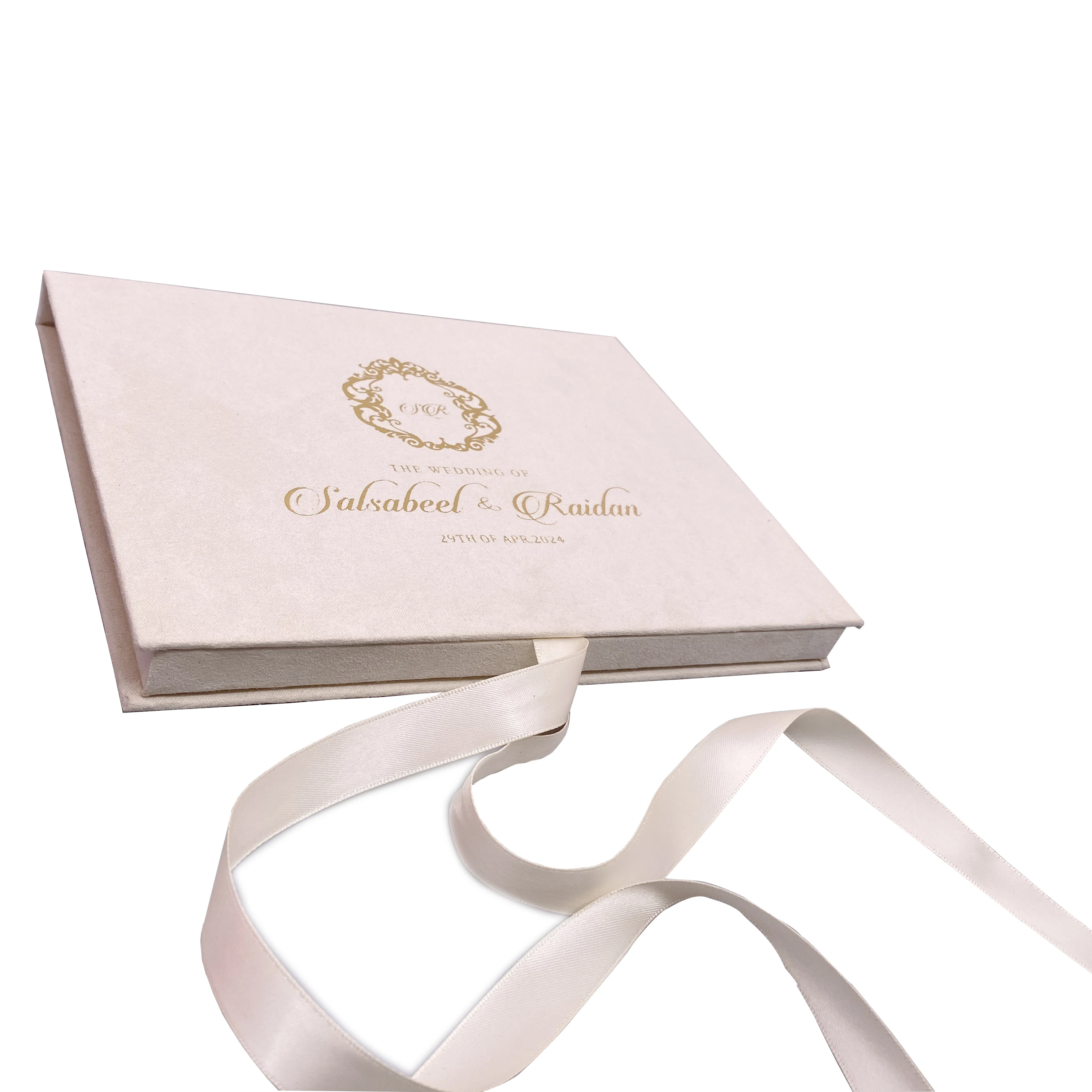 velvet box acrylic Premium Wedding Favour Invitations Wed Invit Boxes Card Printing Bridal Bridesmaid  Wedding Welcome Boxes