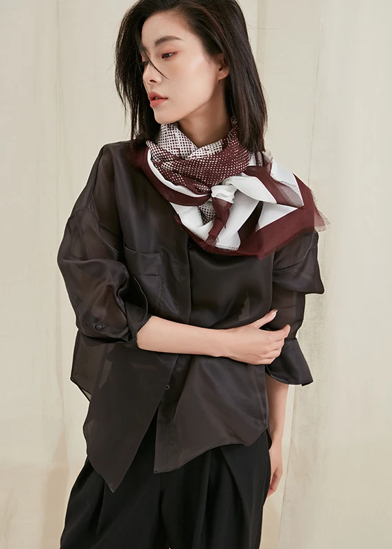 Custom 100*100cm Digital Printing 100% Silk Scarf Custom Ladies Women Designer Inspired