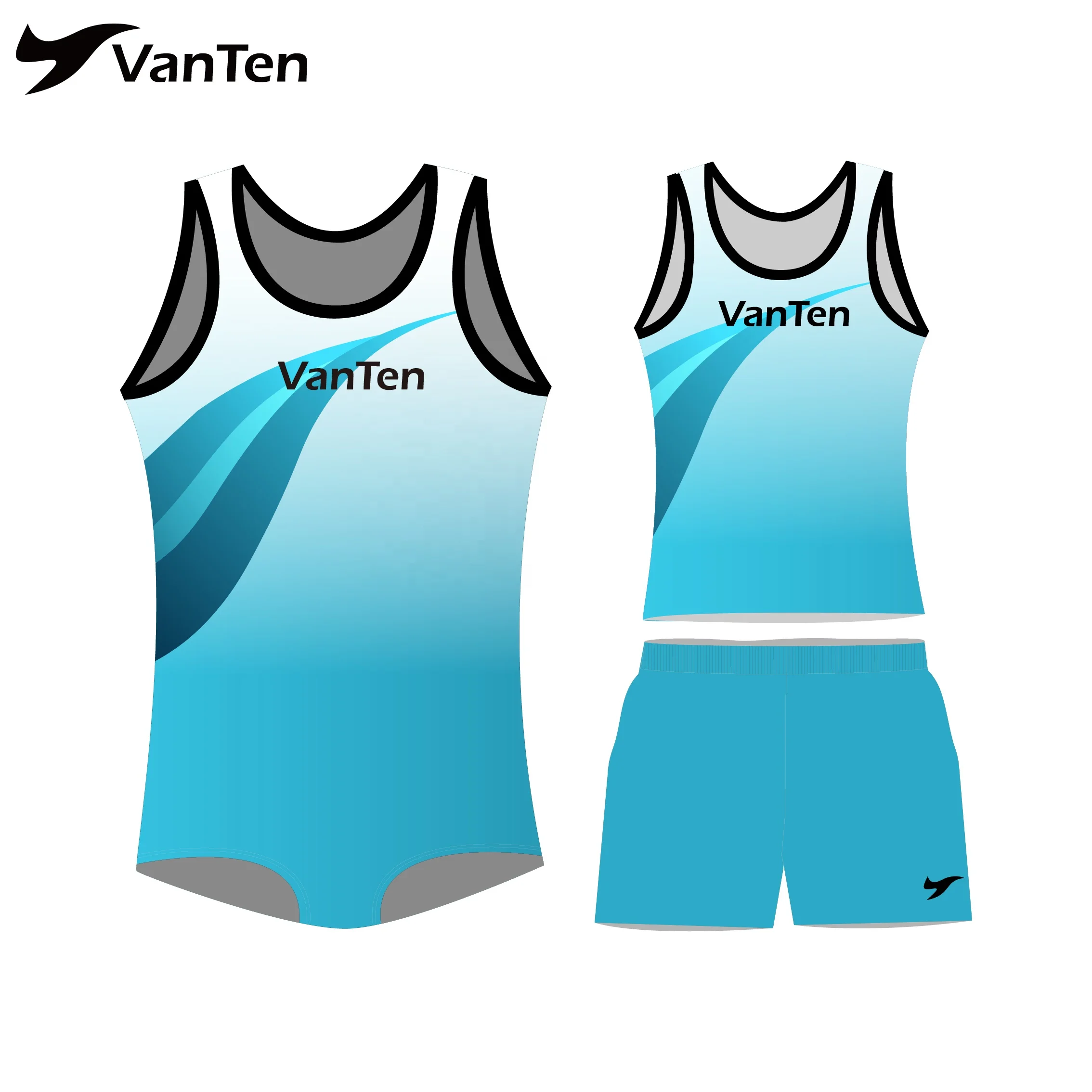 Hot Sale New fabric spandex Custom boy gymnastic performance wear girls sleeveless Sublimation gymnastic leotards
