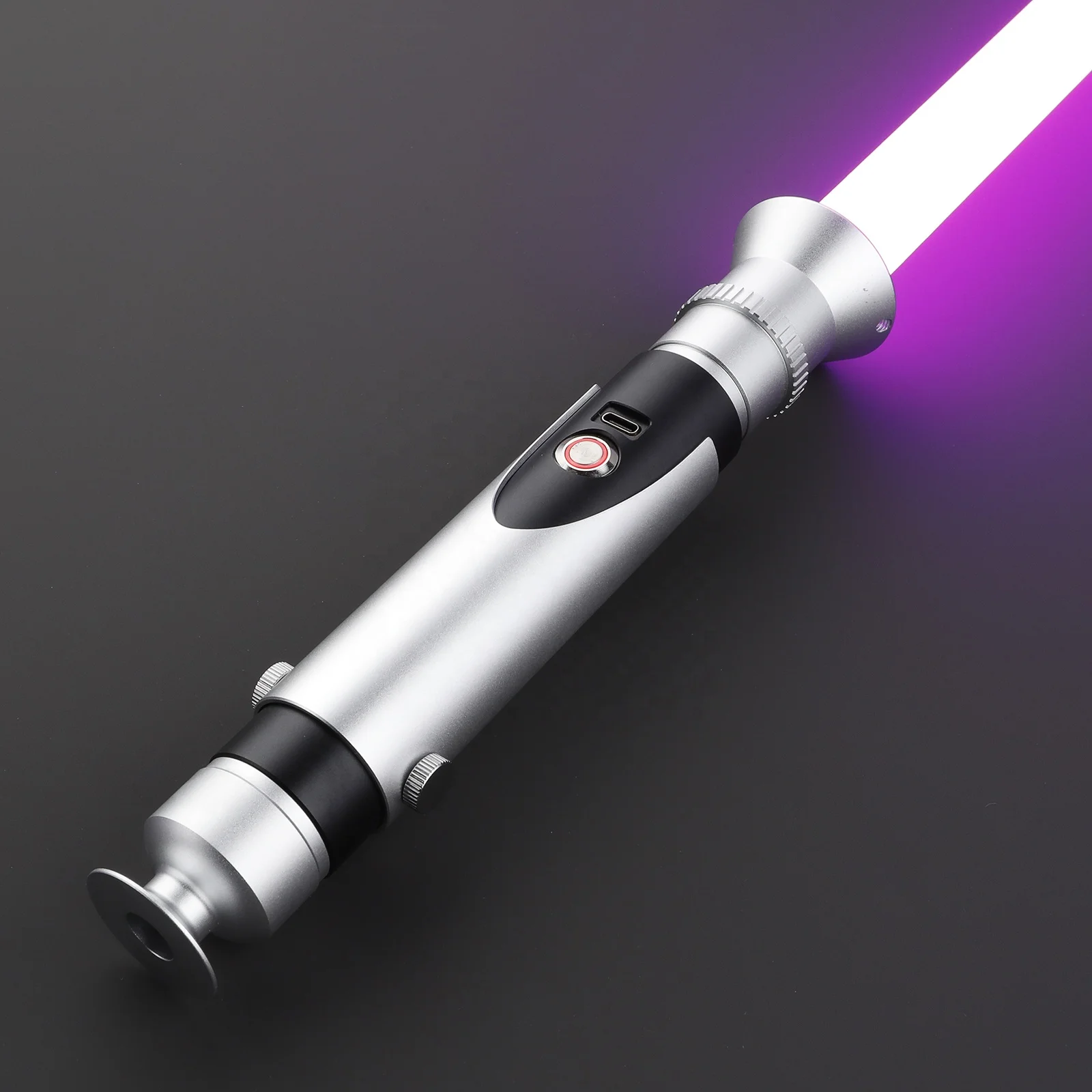 LGT Saberstudio Metal Hilt Heavy Dueling Smooth Swing Lightsaber Colorful Luminous Flashing Sword Star the Wars Light Up Toys