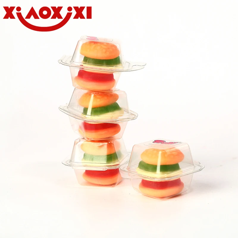 OEM ODM Halal Stick Burger Gummy Candy Fruit Confectionery Jelly Sweets Candy 18g 10g 16g