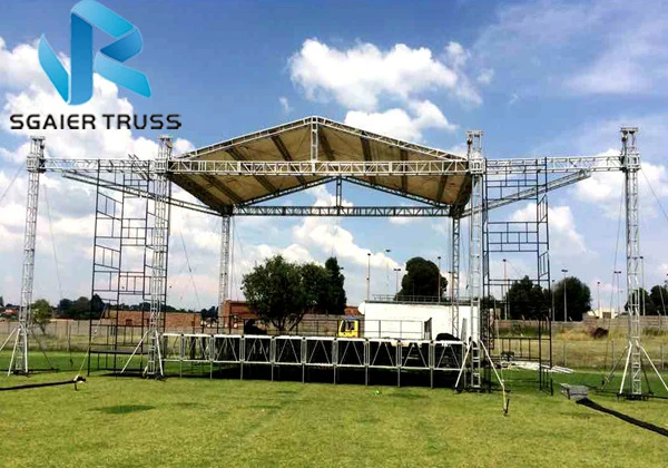 Sgaier New Style Aluminum Alloy Frame Adjustable Truss Display Racks Lighting Stage Flat Roof Truss Platform For Event