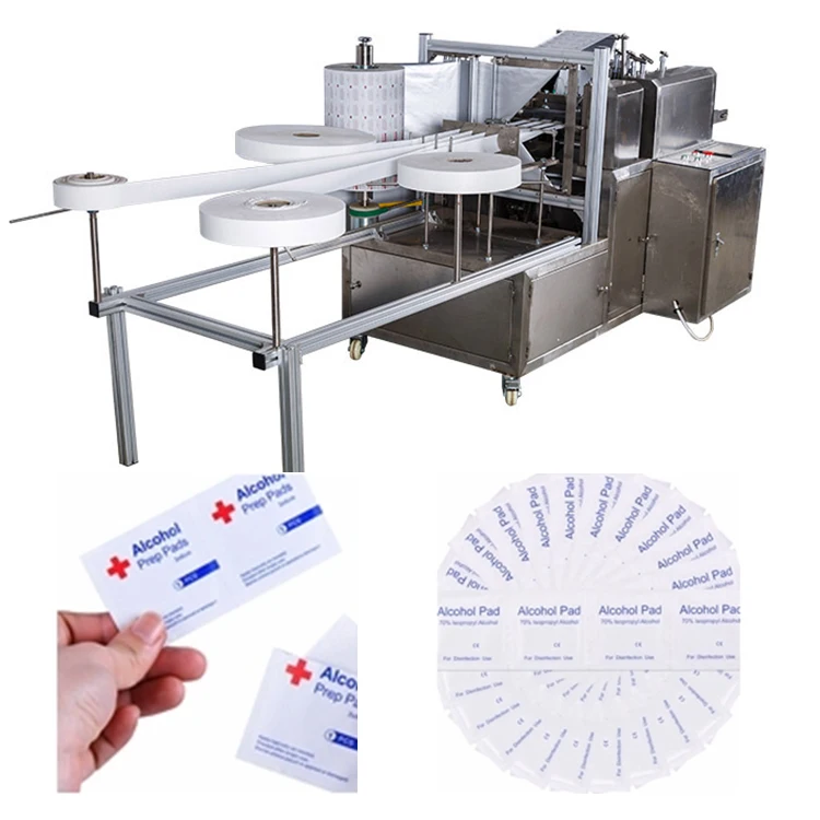 Автоматическая вертикальная машина для упаковки спирта медицинские тампоны