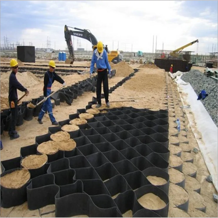 Popular Perforated Smooth Textured HDPE Geocell Gravel Stabilizer