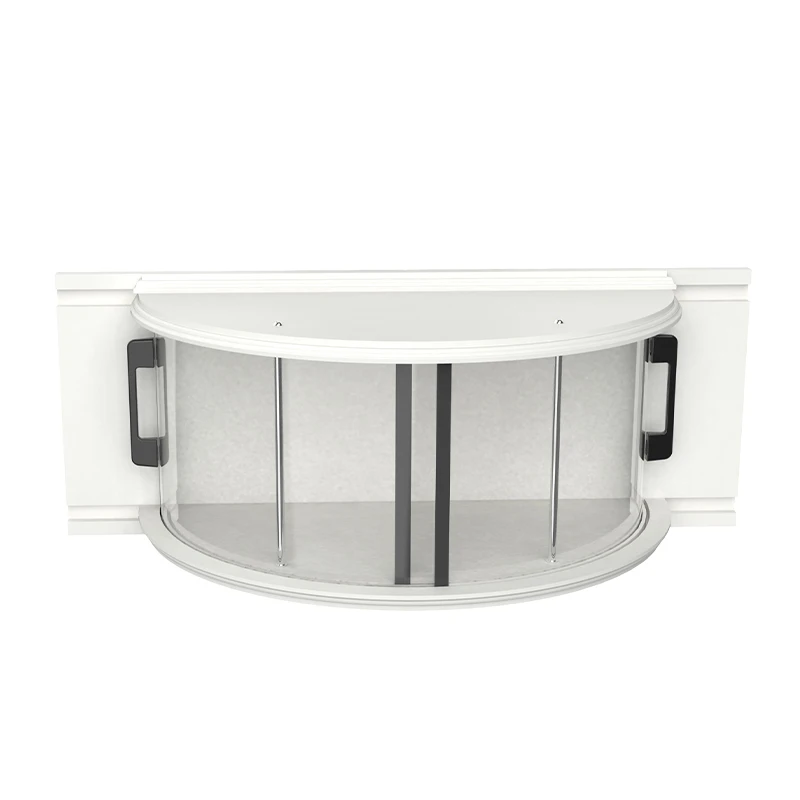 window bird feeder with transparent sliding doors for window clear 180 degree Krick View window bird house