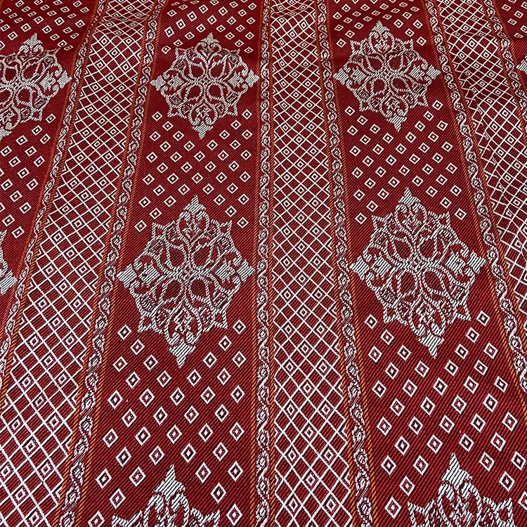 Arabic Style Polyester Jacquard Fabric Middle East Sadu Sofa Fabric Yarn Dyed Fabric For Upholstery