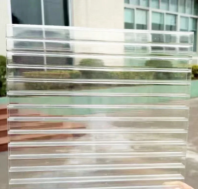 8mm Greenhouse Building Materials Plastic PC Sheets 100% Virgin Clear Polycarbonate Hollow Sheet For Roof