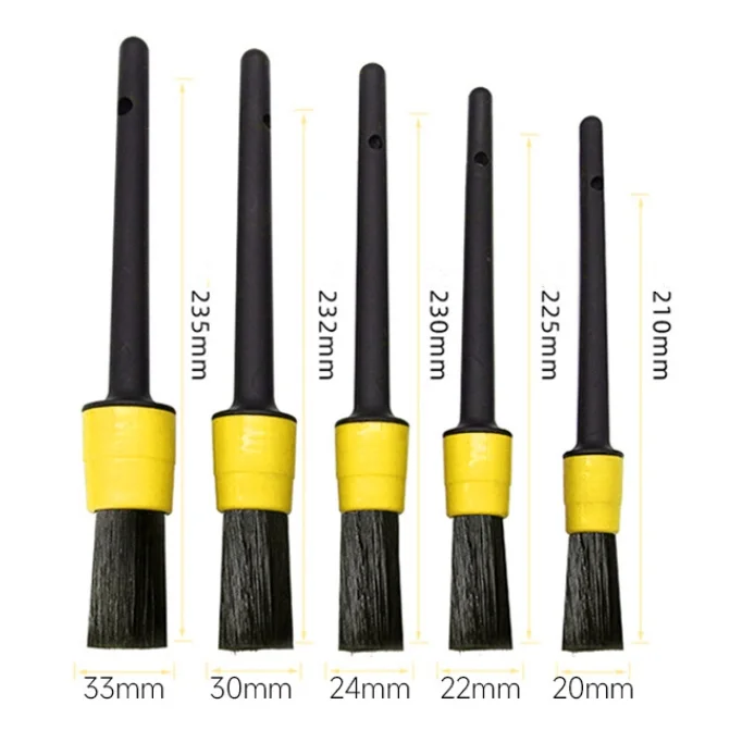 Nylon Bristle Plastic Car Detailing Brushes Soft Auto Interior Wheel Cleaners Car Wash Car Detailing Brushes