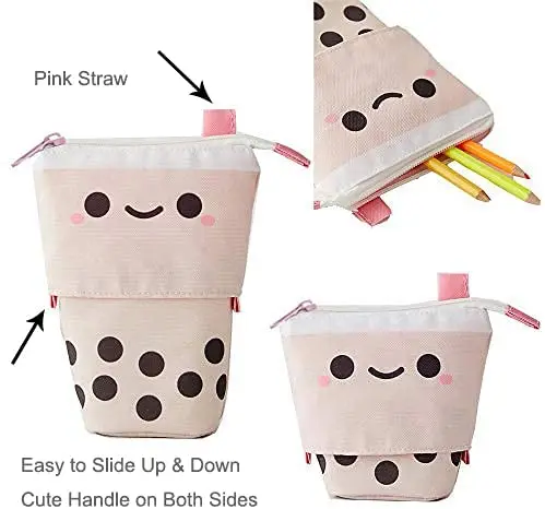 Cute Lamb Pencil Case Box School Kids Animal Shape Pencil Bags Winter Lamb Fabric
