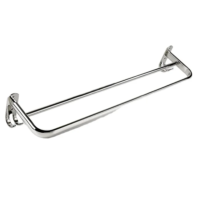 China Chaoan Manufacturers Foreign Trade Sales Stainless Steel Bright Square Tube Double Towel Bar