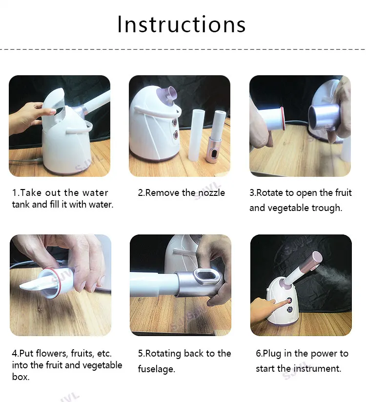 Beauty Equipment Home Use Ion Nano Face Spray Portable Facial Steamer