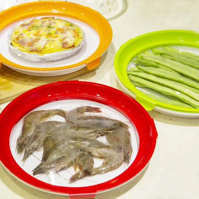  Прозрачный многоразовый креативный лоток для хранения пищевых продуктов набор пластиковых