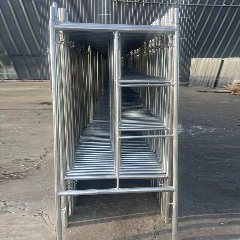 New Arrival Industrial Design Style Ladder Factory Built Steel Pipe Galvan Metal Scaffoldings for Construction Usage
