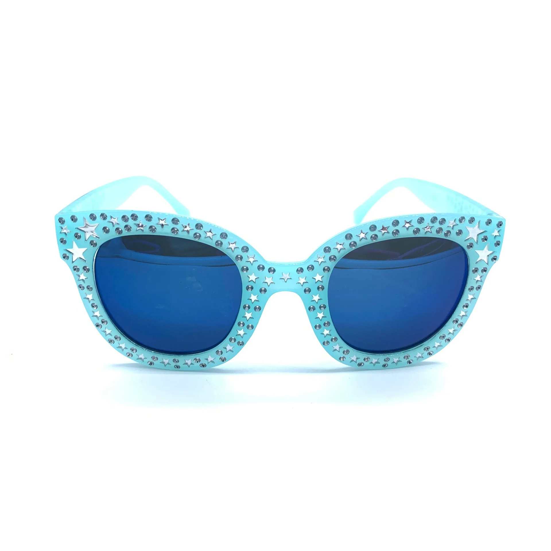 Color Film Lovely Full Frame Glasses Frame Round Face Colorful Children Sunglasses Fashion Frame Sunglasses UV