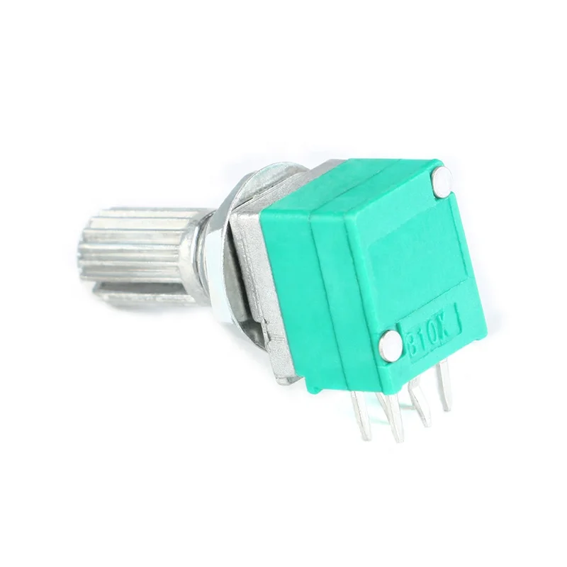 High Quality 6 Pin 15mm B5K B10K B20K B50K B100K Audio Amplifier Sealed Dual Potentiometer