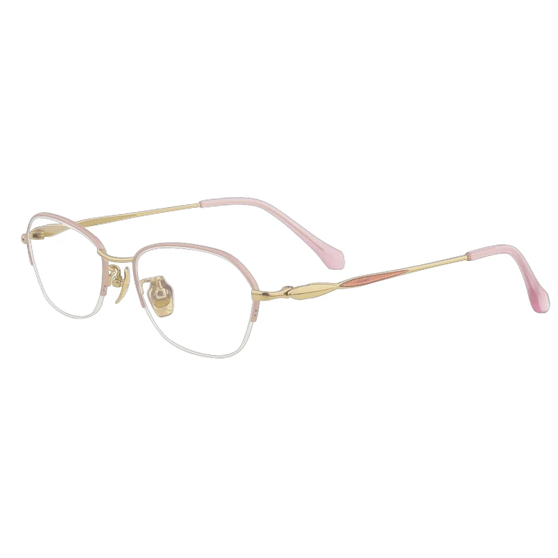 Osicare high quality prescription wholesale lunette monture optical eye glasses titanium eyeglass frame for women