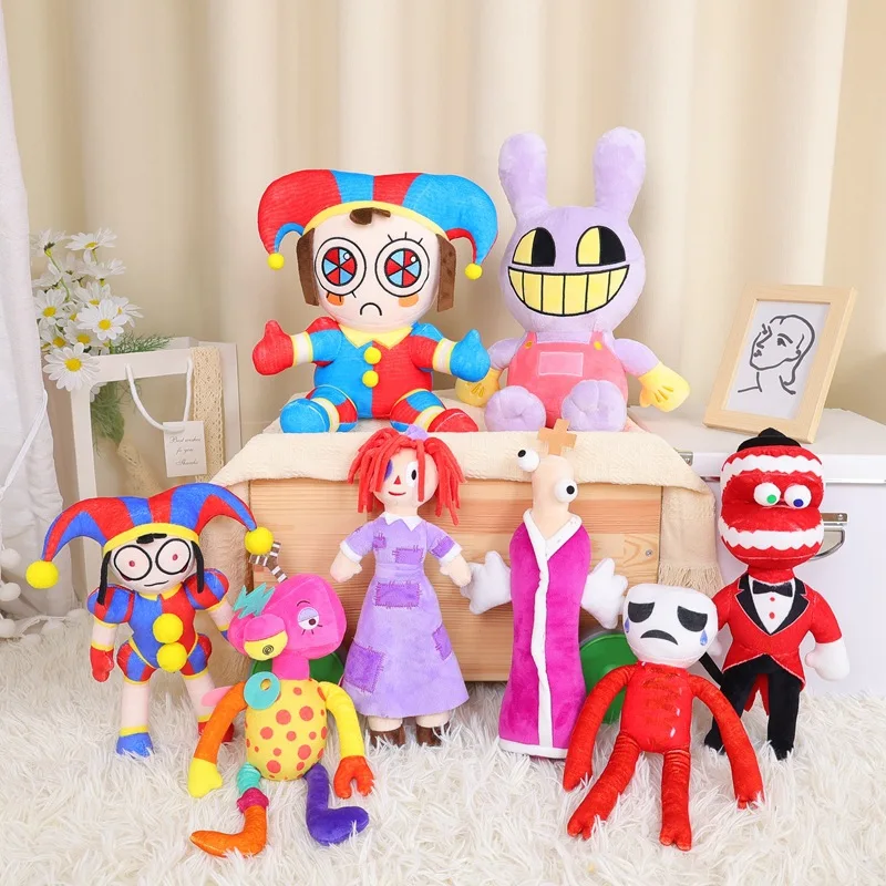 New Amazing Digital Circus Clown Plush Toy Digital Circus Doll Cartoon Funny Comic Plush Toy