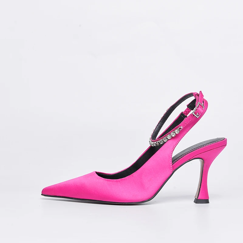 shoes customized  high-heeled sandals for women luxury custom shoes supplier handmade fashion women shoe Sling back