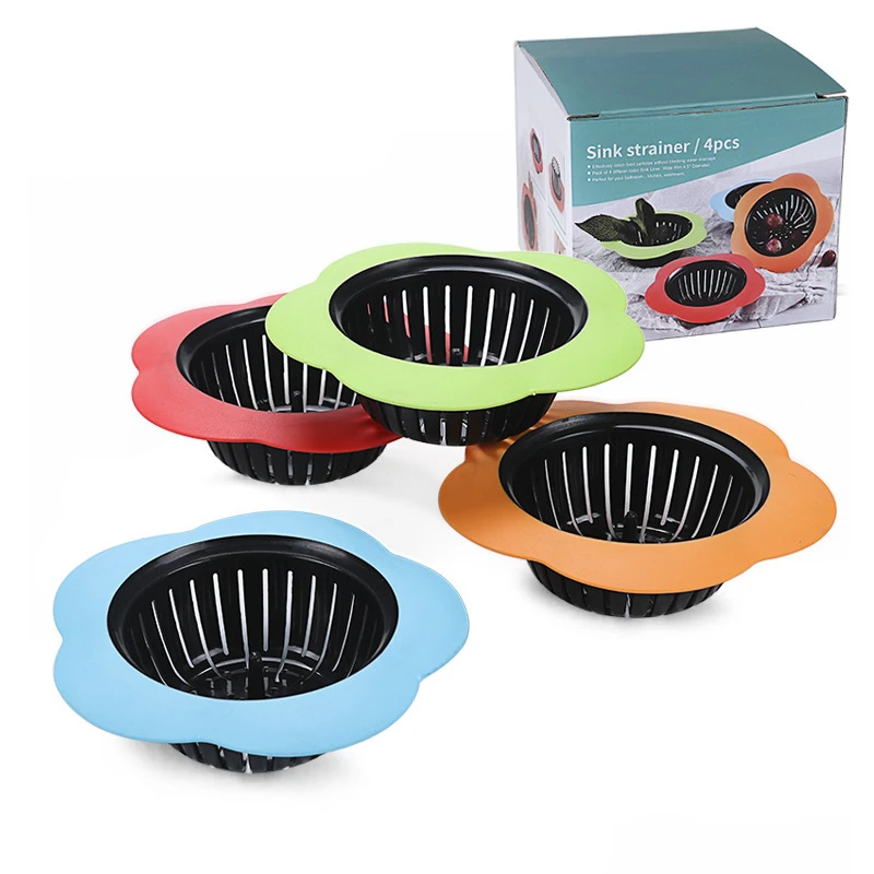 Amazon new flower kitchen sink drain filter filter net sewer bathroom floor drain Dishwashing sink filter