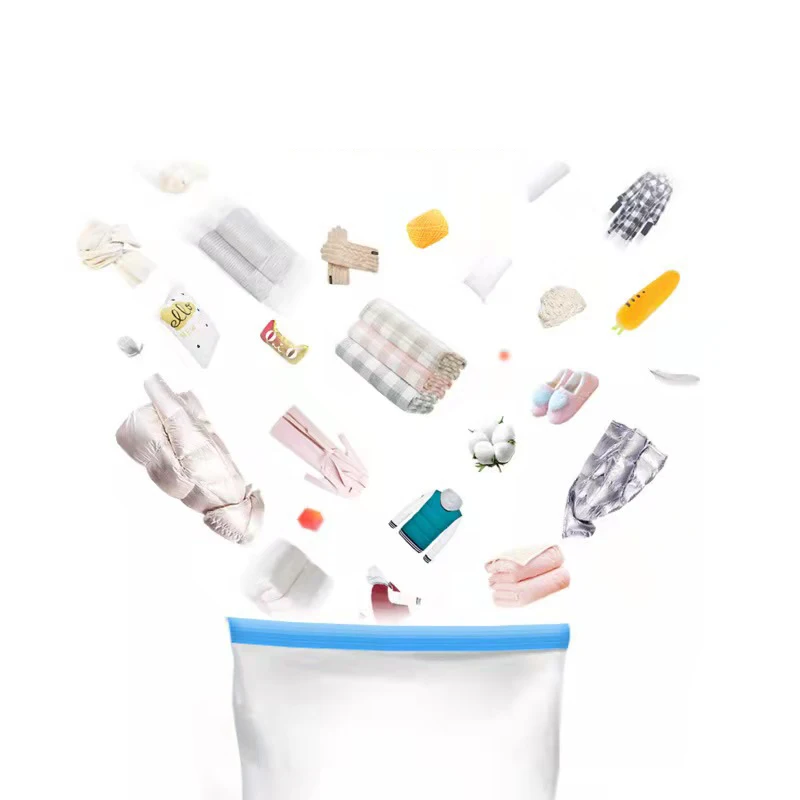 Cheap Price Plastic Vacuum Compressed Space Saver Seal Clothing Bag Travel Vacuum Clothes Storage Bags