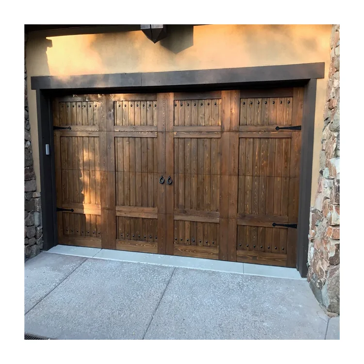 Ace Wooden Door Latest Teak Exterior Interior Solid Wood Door Design Wholesale Price Double Wooden Garage Door