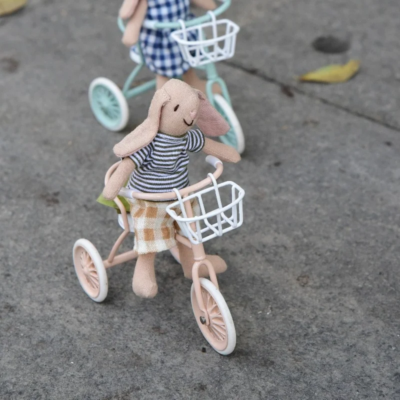 Doll house accessories bike for 1:12 scale dolls Wholesale Price Mini Bicycle Ride