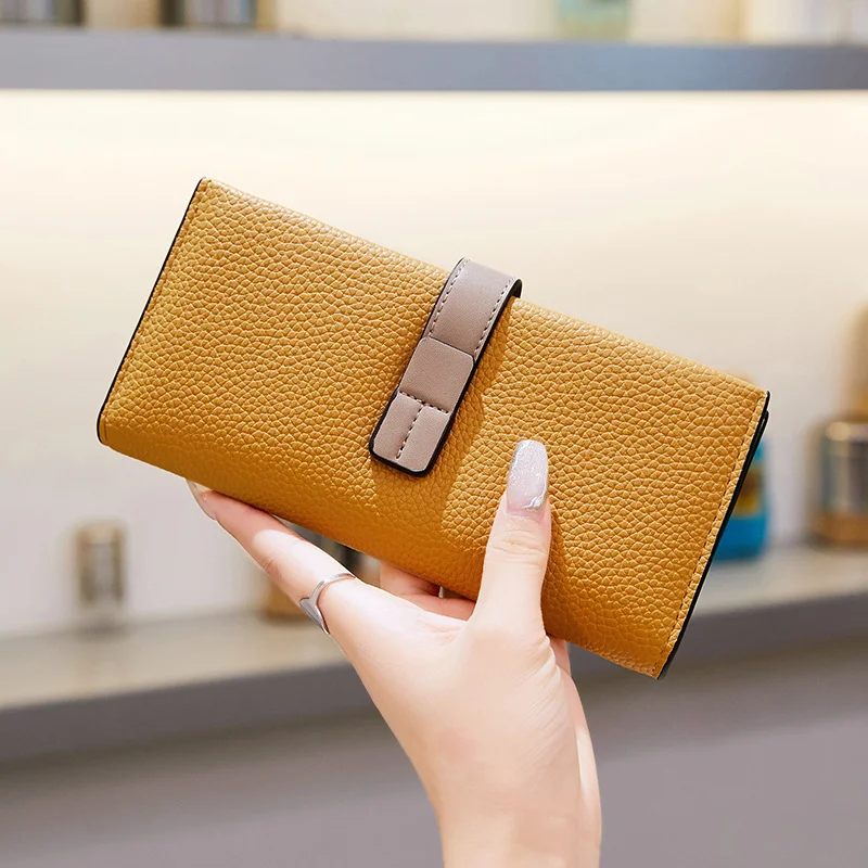 RU Wholesale Factory sale ladies Long fashion Clutch wallet holder pu leather card holder luxury zipper money coin wallet women