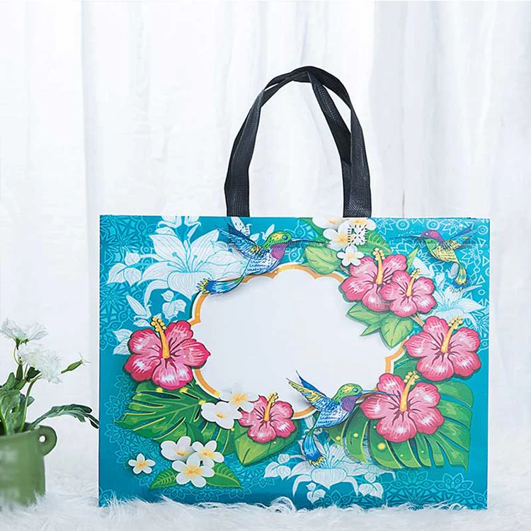 Non Woven Tote Shopping Bags Highest Quality Custom Logo Printed Cheap Eco Friendly Recycled Laminated PP OEM Handled Ruiding