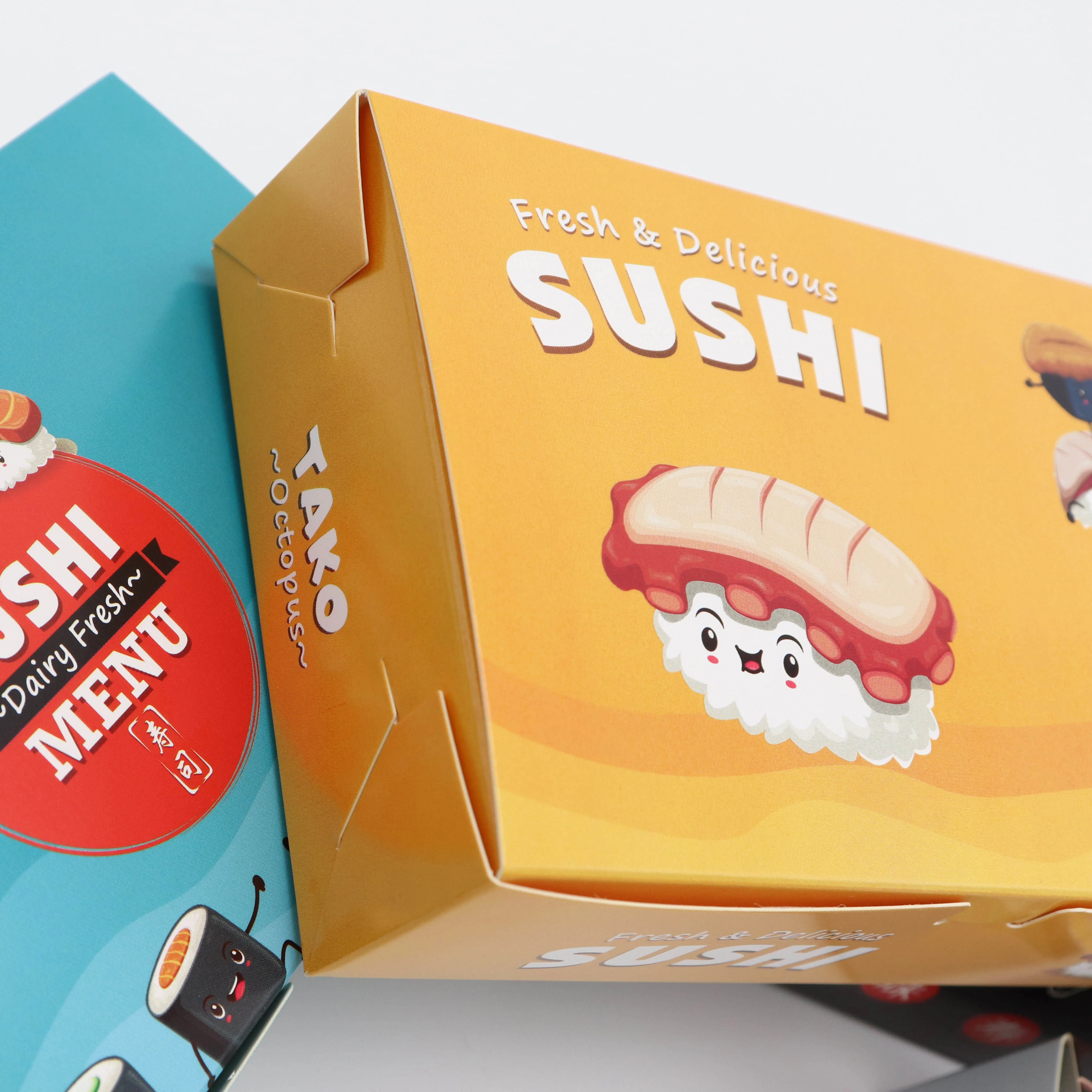 Accept Custom Order and Recycled Material Feature Paper Sushi Box