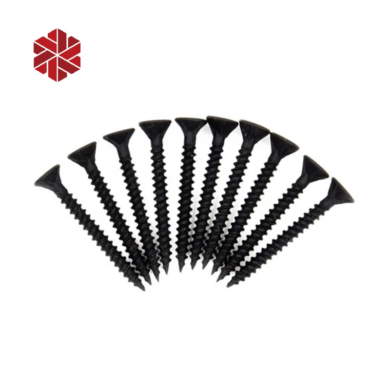 Черный фосфатный винт гипсокартона для дерева и