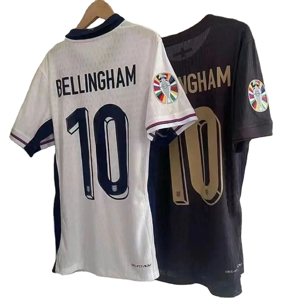 2024 European England Away Jersey #10 BELLINGHAM #9 KANE National Player Version Football Jersey Custom Design Soccer Jersey Kit