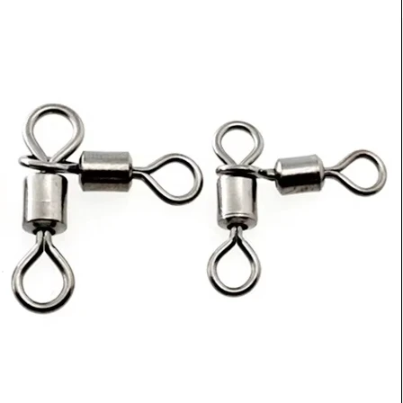 Wholesale  Fishing Barrel Bearing Rolling Connector 3-way fishing swivel